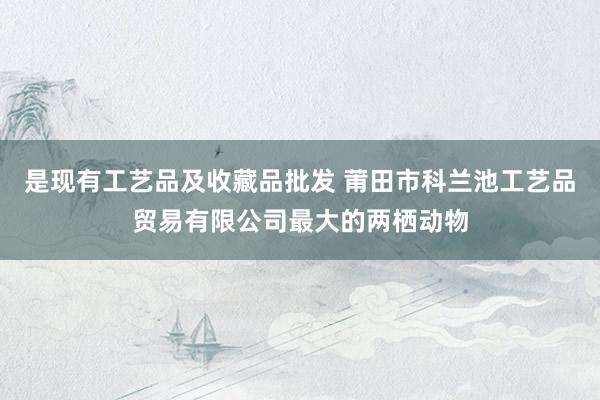 是现有工艺品及收藏品批发 莆田市科兰池工艺品贸易有限公司最大的两栖动物